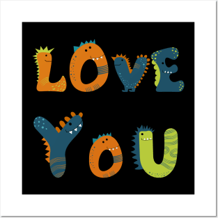 Dino Love Creative and Cute Gift Posters and Art